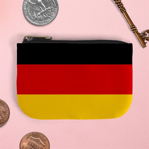 German Flag Mini Coin Purse from ArtsNow.com Front