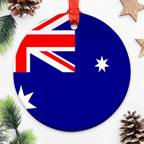 Australian Flag Ornament (Round) from ArtsNow.com Front