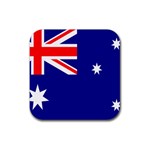 Australian Flag Rubber Coaster (Square)