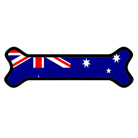 Australian Flag Magnet (Dog Bone) from ArtsNow.com Front