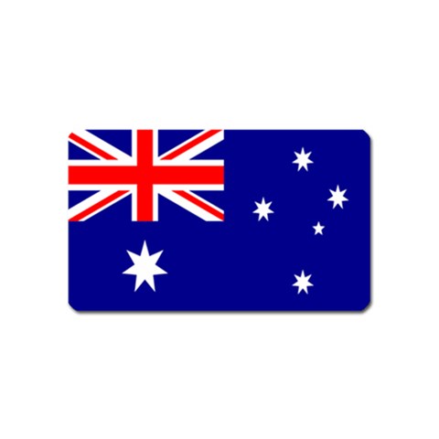 Australian Flag Magnet (Name Card) from ArtsNow.com Front