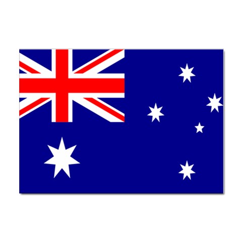 Australian Flag Sticker A4 (100 pack) from ArtsNow.com Front