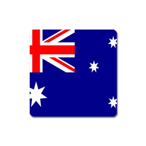 Australian Flag Magnet (Square) from ArtsNow.com Front