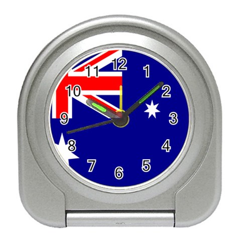 Australian Flag Travel Alarm Clock from ArtsNow.com Front