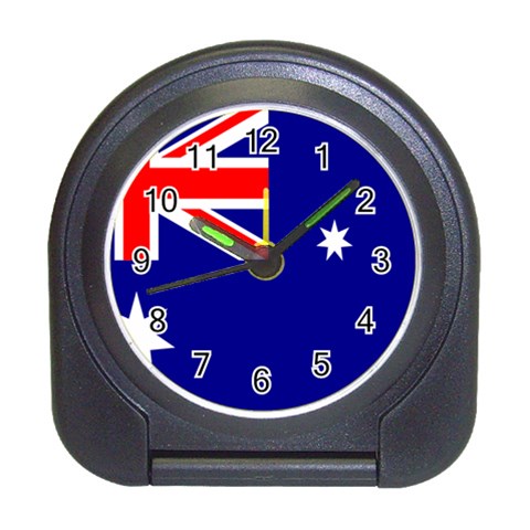 Australian Flag Travel Alarm Clock from ArtsNow.com Front