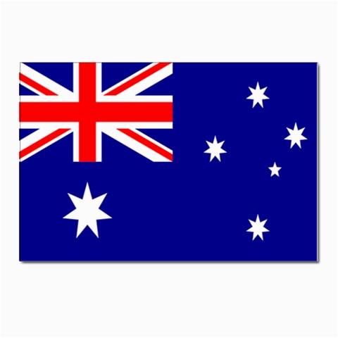 Australian Flag Postcard 4 x 6  (Pkg of 10) from ArtsNow.com Front