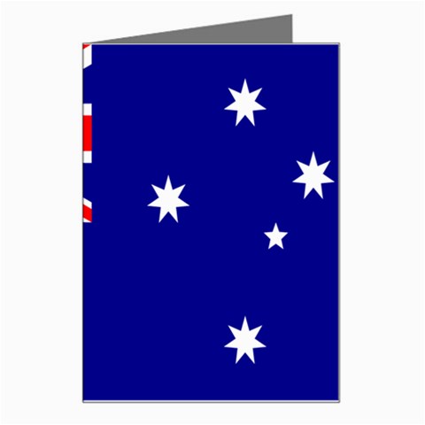 Australian Flag Greeting Card from ArtsNow.com Left