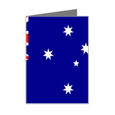 Australian Flag Mini Greeting Card from ArtsNow.com Left