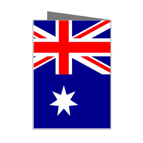 Australian Flag Mini Greeting Card from ArtsNow.com Right