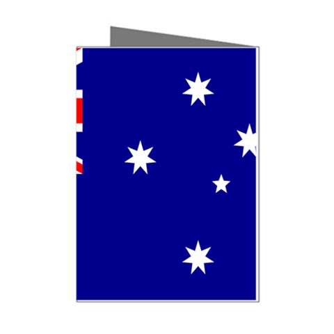 Australian Flag Mini Greeting Cards (Pkg of 8) from ArtsNow.com Left