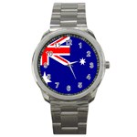 Australian Flag Sport Metal Watch