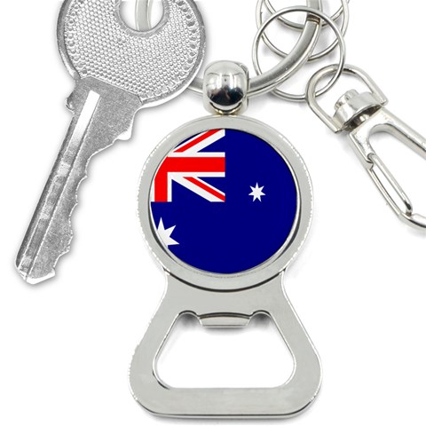 Australian Flag Bottle Opener Key Chain from ArtsNow.com Front