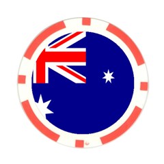 Australian Flag Poker Chip Card Guard from ArtsNow.com Front