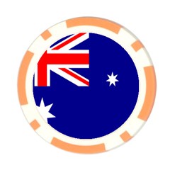 Australian Flag Poker Chip Card Guard from ArtsNow.com Front