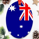 Australian Flag Oval Ornament (Two Sides)