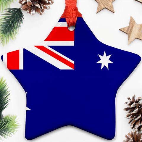 Australian Flag Star Ornament (Two Sides) from ArtsNow.com Front