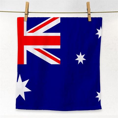 Australian Flag Face Towel from ArtsNow.com Front