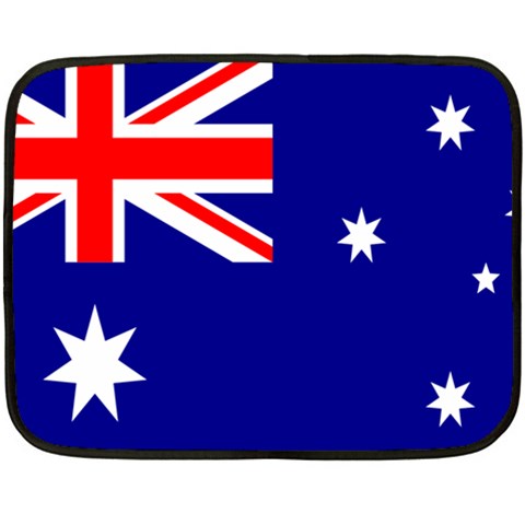 Australian Flag Mini Fleece Blanket(Two Sides) from ArtsNow.com 35 x27  Blanket Back