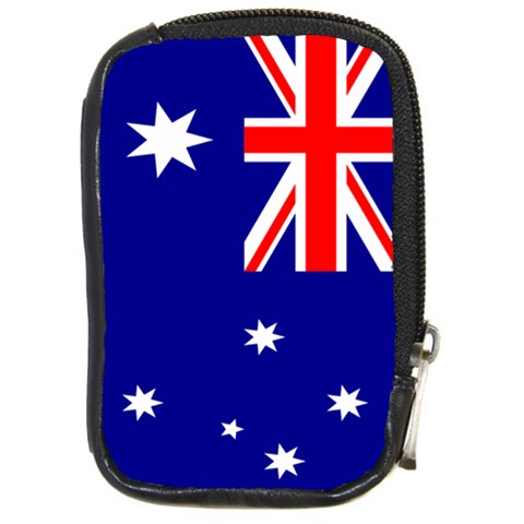 Australian Flag Compact Camera Leather Case from ArtsNow.com Front