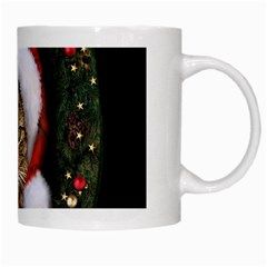 Santa Cat White Mug from ArtsNow.com Right