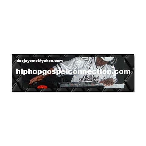 Hip Hop Gospel Connection Logo Sticker (Bumper) from ArtsNow.com Front