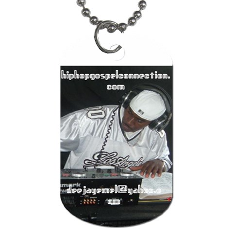 Hip Hop Gospel Connection Logo Dog Tag (One Side) from ArtsNow.com Front