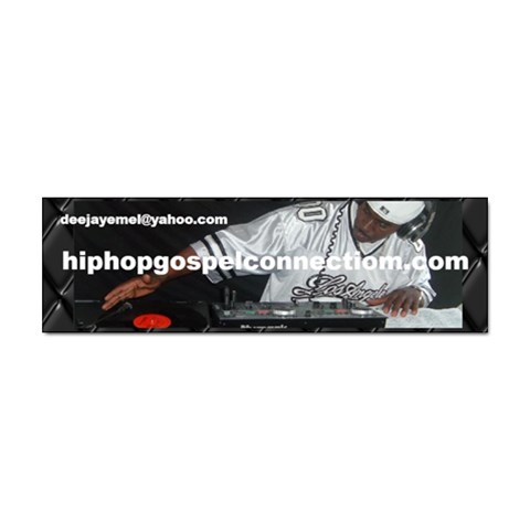 Hip Hop Gospel Connection Logo Sticker Bumper (10 pack) from ArtsNow.com Front