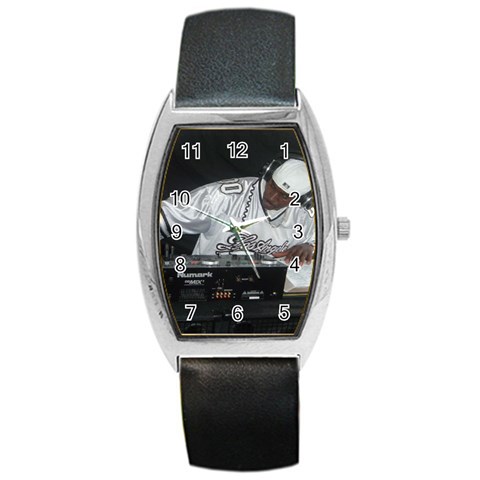 Hip Hop Gospel Connection Logo Barrel Style Metal Watch from ArtsNow.com Front