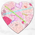 Hip Hop Gospel Connection Logo Jigsaw Puzzle (Heart)