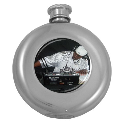 Hip Hop Gospel Connection Logo Hip Flask (5 oz) from ArtsNow.com Front