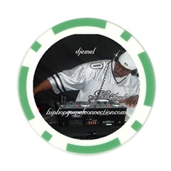 Hip Hop Gospel Connection Logo Poker Chip Card Guard (10 pack) from ArtsNow.com Front