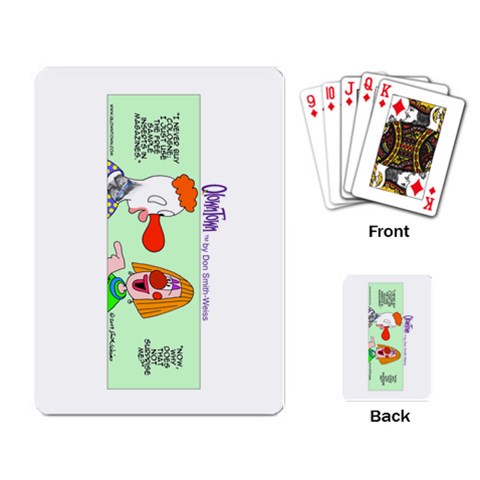 Getaway clown car Playing Cards Single Design from ArtsNow.com Back