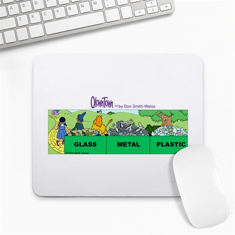 Getaway clown car Large Mousepad from ArtsNow.com Front