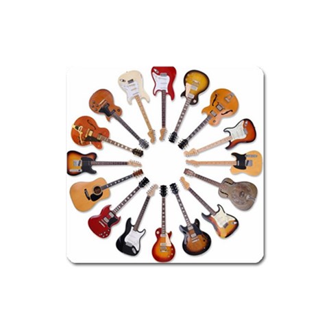 guitars custom Magnet (Square) from ArtsNow.com Front