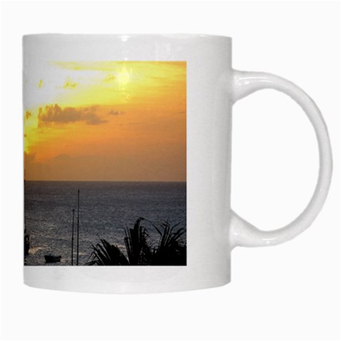 Aruban Sunset White Mug from ArtsNow.com Right