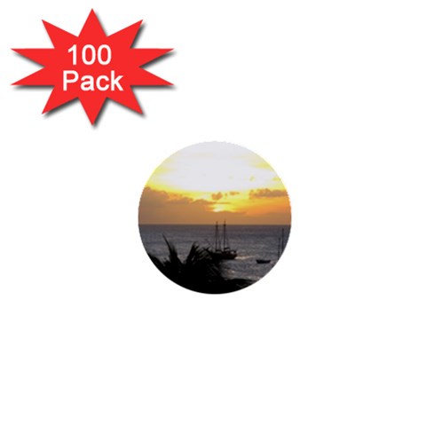 Aruban Sunset 1  Mini Button (100 pack)  from ArtsNow.com Front