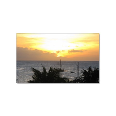 Aruban Sunset Sticker Rectangular (10 pack) from ArtsNow.com Front