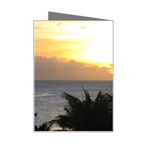 Aruban Sunset Mini Greeting Card from ArtsNow.com Right