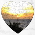 Aruban Sunset Jigsaw Puzzle (Heart)