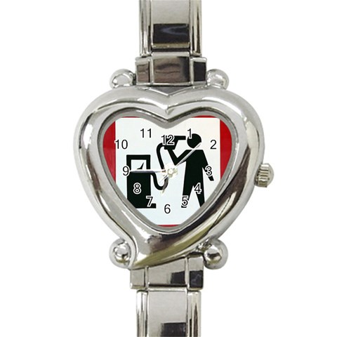 180771786_c50a8db28f Heart Italian Charm Watch from ArtsNow.com Front