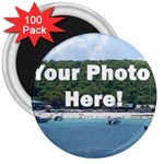 Personalised Photo 3  Magnet (100 pack)