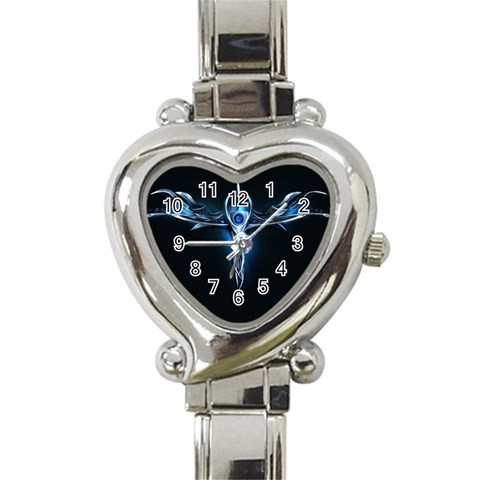 wallpaper_11150 Heart Italian Charm Watch from ArtsNow.com Front