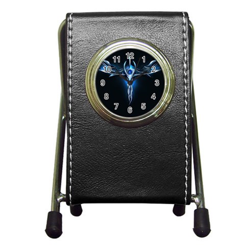 wallpaper_11150 Pen Holder Desk Clock from ArtsNow.com Front