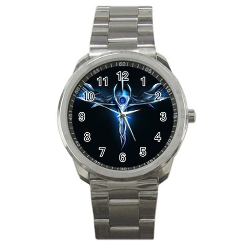 wallpaper_11150 Sport Metal Watch from ArtsNow.com Front