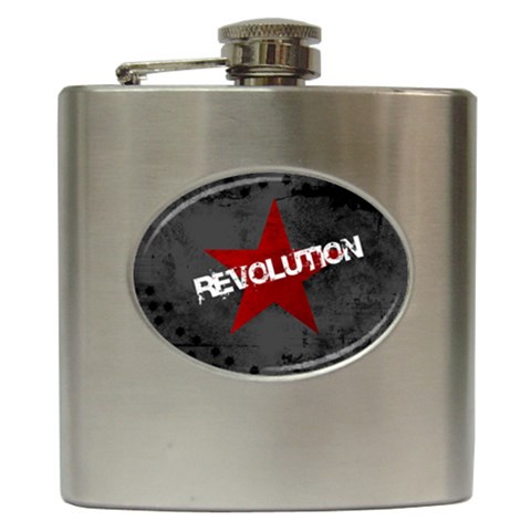 wallpaper_11805 Hip Flask (6 oz) from ArtsNow.com Front