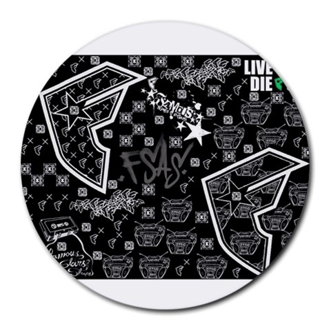 wallpaper_12647 Round Mousepad from ArtsNow.com Front