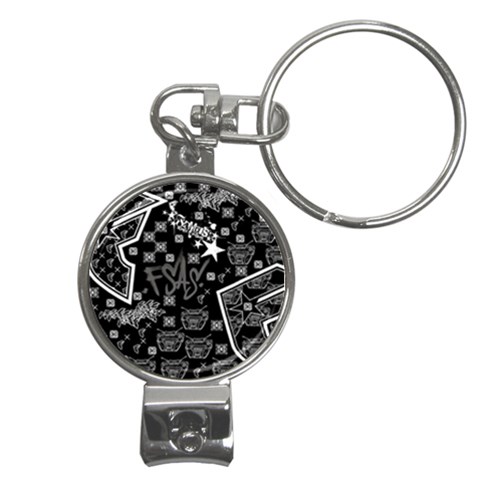 wallpaper_12647 Nail Clippers Key Chain from ArtsNow.com Front