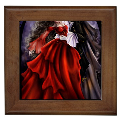 VampiresKiss Framed Tile from ArtsNow.com Front