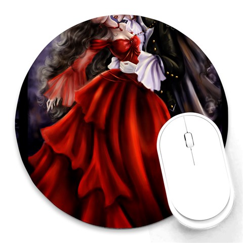 VampiresKiss Round Mousepad from ArtsNow.com Front