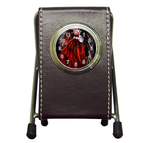 VampiresKiss Pen Holder Desk Clock from ArtsNow.com Front